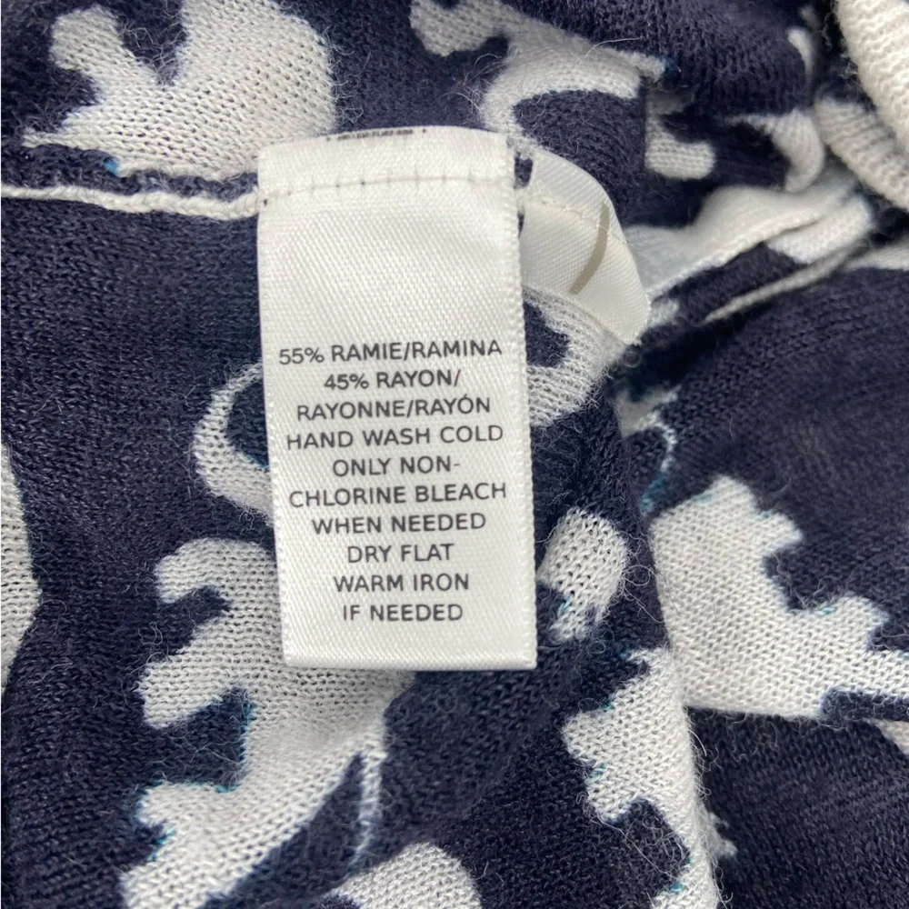 Loft elephant cardigan Blue‎ White Small